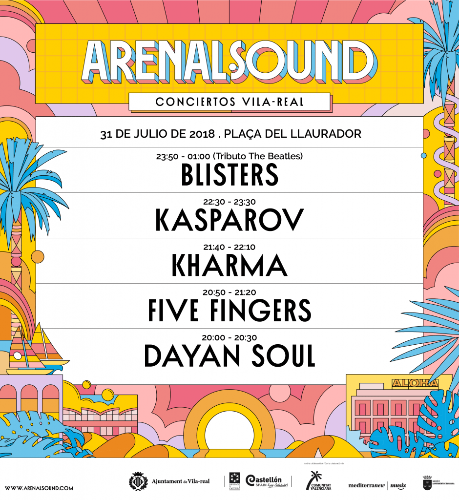 cartel arenal sound 2018 Vila-Real